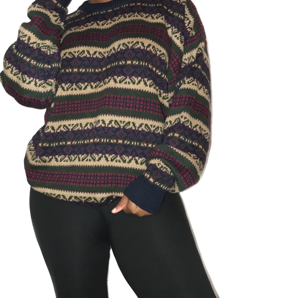 Vintage Chunky Knit Sweater Size XL